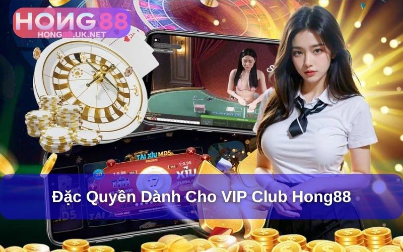 Đặc quyền dành cho các hội viên tại VIP Club Hong88