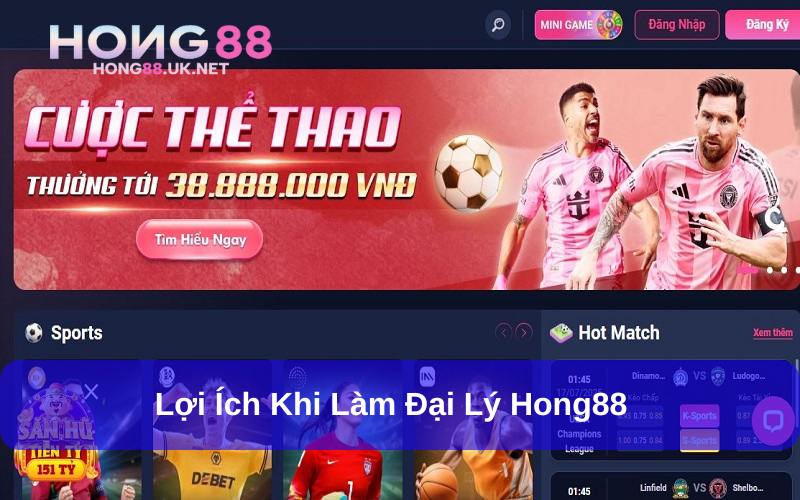 Trở thành đại lý Hong88 nhận hoa hồng cực khủng