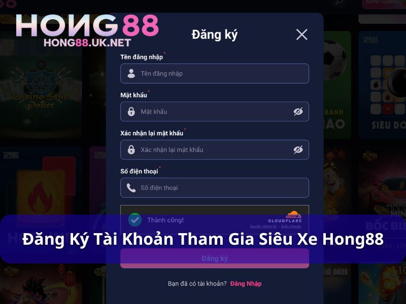 Tham gia cược Siêu xe Hong88